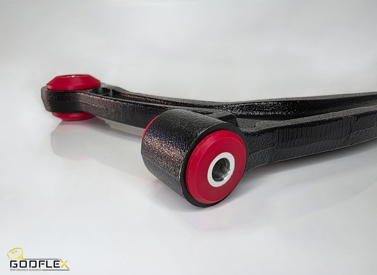 Fiat Abarth 500 595 695 (2007 onwards) front lower control arms with Godflex polyurethane bushes