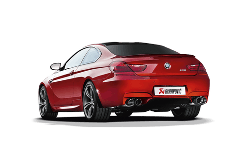 F12 F13 M6 Akrapovič Evolution Line Titanium Cat-Back Exhaust - VALVED X-PIPE, CARBON TAILPIPES, PART NO AKR-EXH-F12-TI