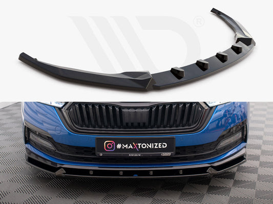 Skoda Octavia Sportline Mk4 (2019+) Maxton Design V.1 ABS Front Splitter