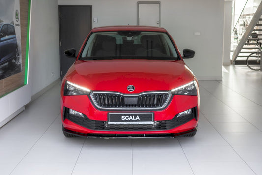 Skoda Scala (2019-UP) Maxton Design Front Splitter V.1 Gloss Black