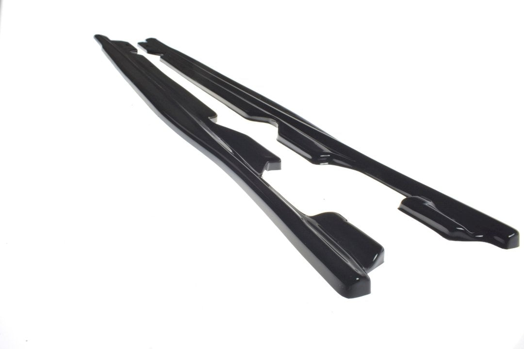BMW G20 M-Sport side skirts diffusers, Maxton Design gloss black