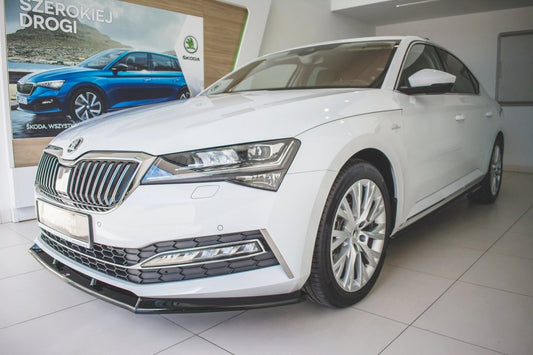 Skoda Superb MK3 FL (2019-) Front Splitter V.2 by Maxton Design