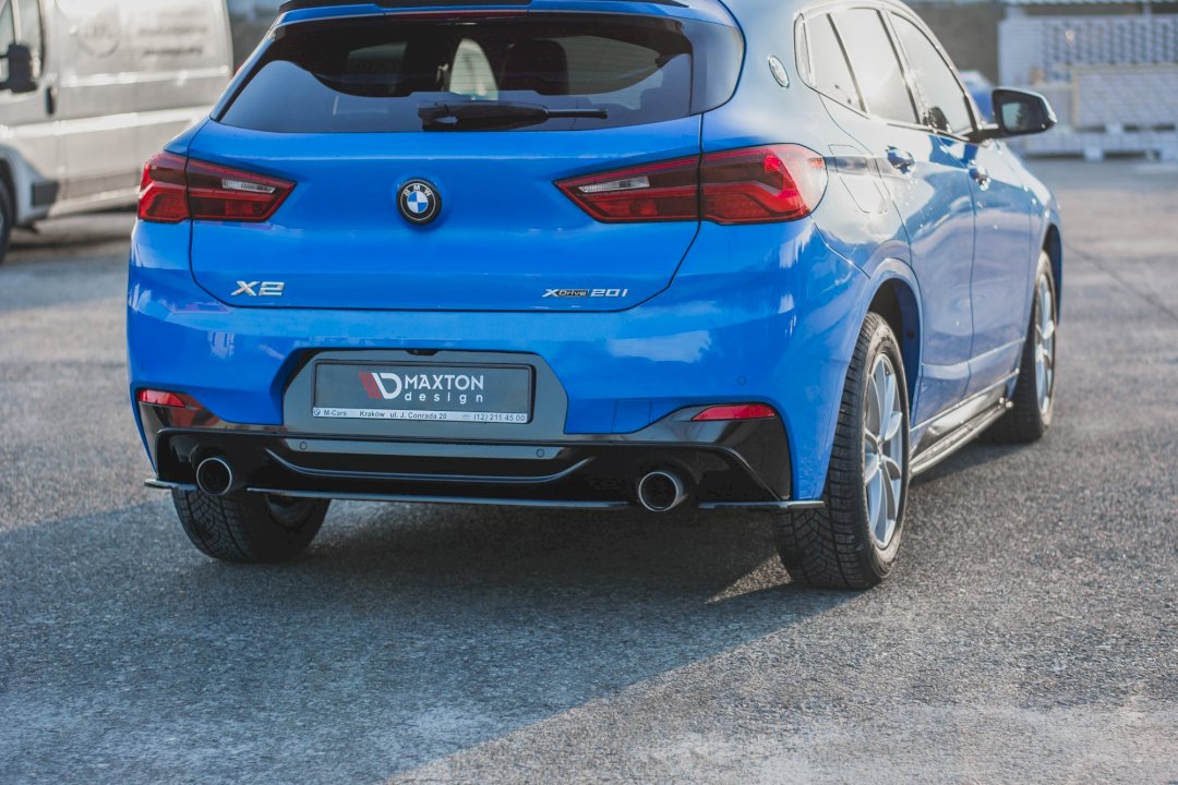 BMW X2 F39 M Sport rear side splitters, Maxton Design ABS set