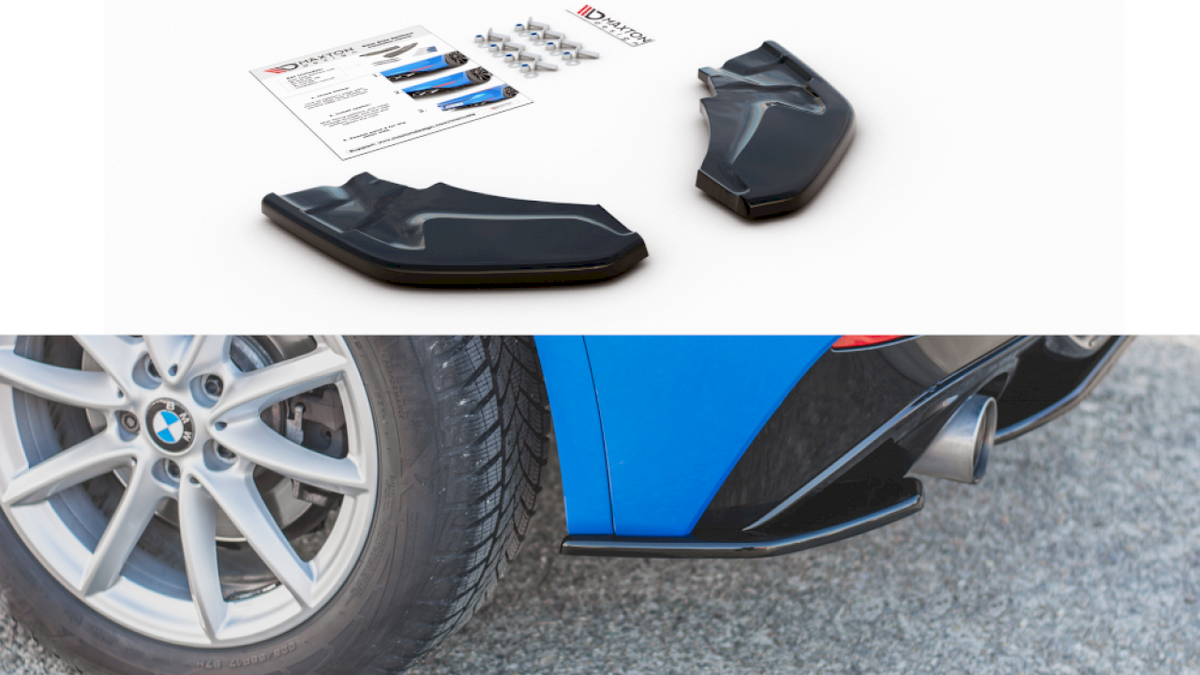 BMW X2 F39 M Sport rear side splitters, Maxton Design ABS set