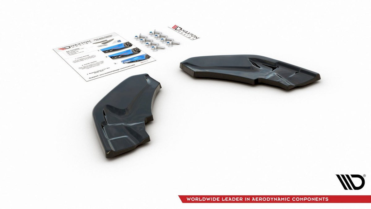 BMW X2 F39 M Sport rear side splitters, Maxton Design ABS set