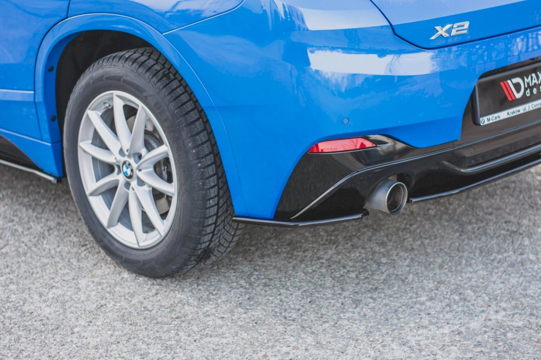 BMW X2 F39 M Sport rear side splitters, Maxton Design ABS set