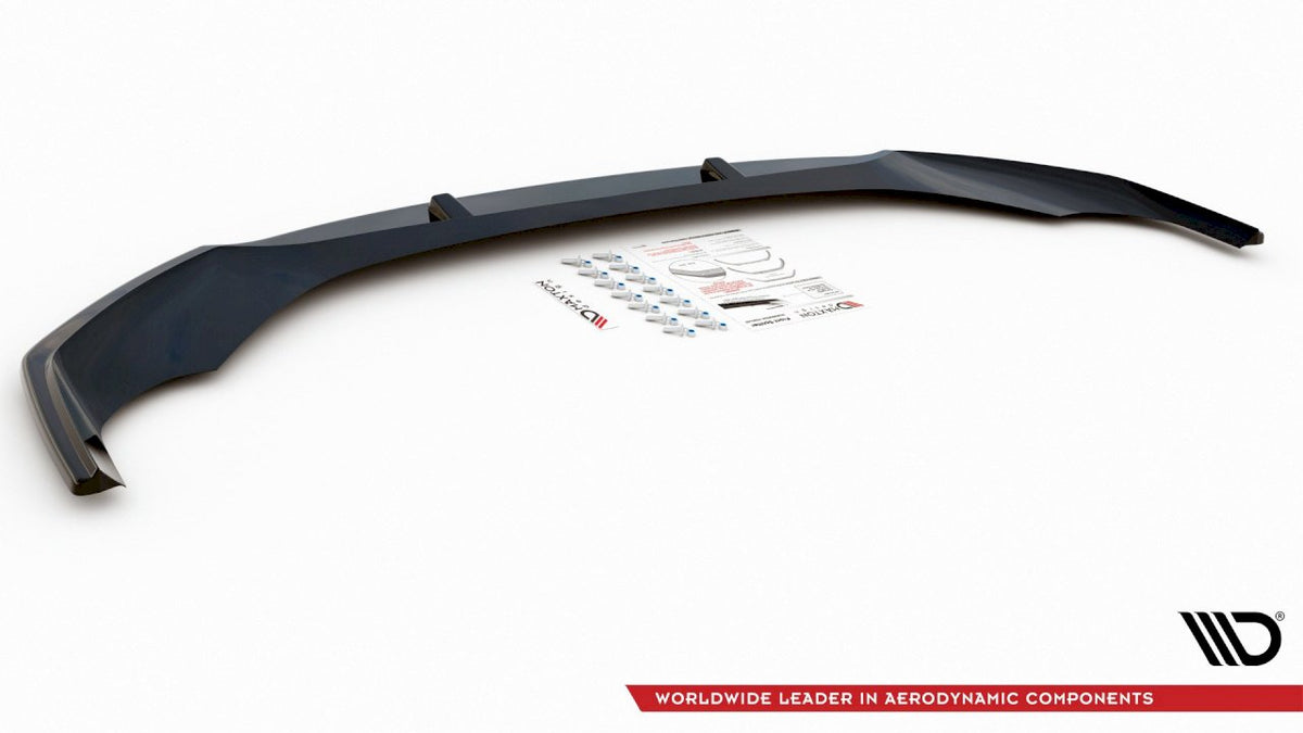 Audi A7 C8 & S7 C8 Front Splitter V.2 - Maxton Design Gloss Black