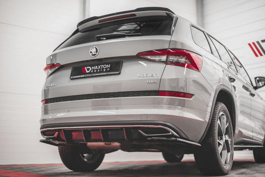 Skoda Kodiaq Sportline (2017+) rear valance kit, Maxton Design ABS