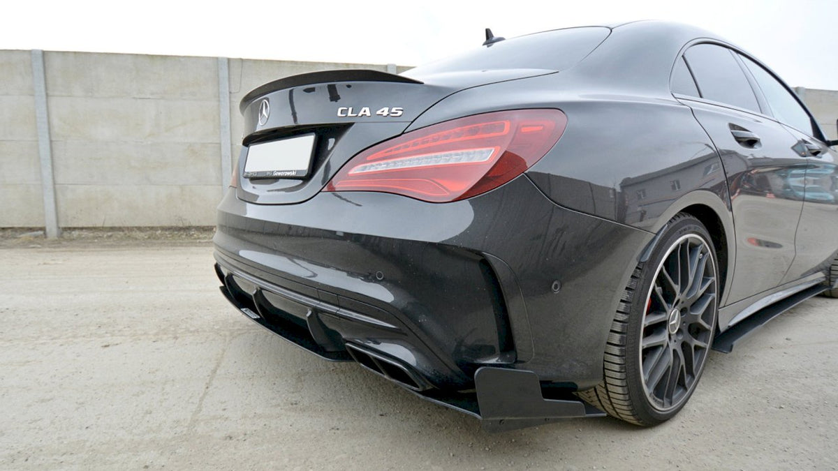 Mercedes CLA45 AMG C117 facelift (2017-2019) rear side splitters - Maxton Design ABS set