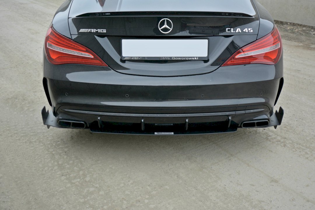 Mercedes CLA45 AMG C117 facelift (2017-2019) rear side splitters - Maxton Design ABS set