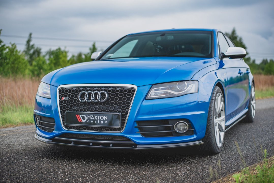 Audi S4 B8 (2008-2011) front splitter - Maxton Design V.1 ABS