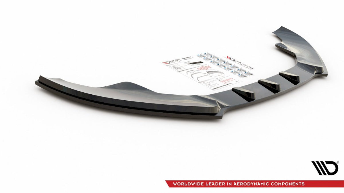 Audi S4 B8 (2008-2011) front splitter - Maxton Design V.1 ABS