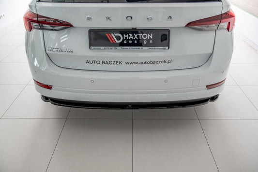 Skoda Octavia MK4 (2019-2024) Central Rear Splitter, Maxton Design ABS