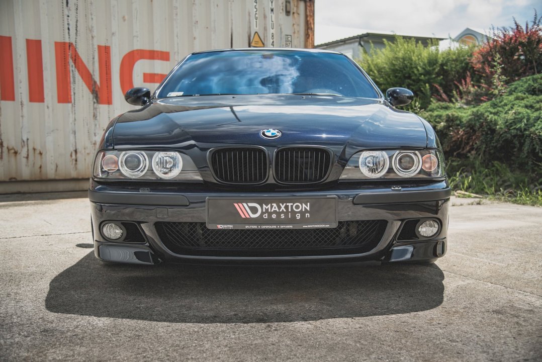 BMW M5 E39 & 5 M-Pack front side splitters, Maxton Design gloss black set