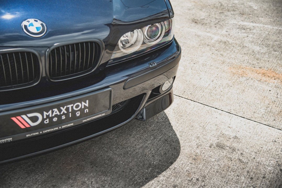 BMW M5 E39 & 5 M-Pack front side splitters, Maxton Design gloss black set