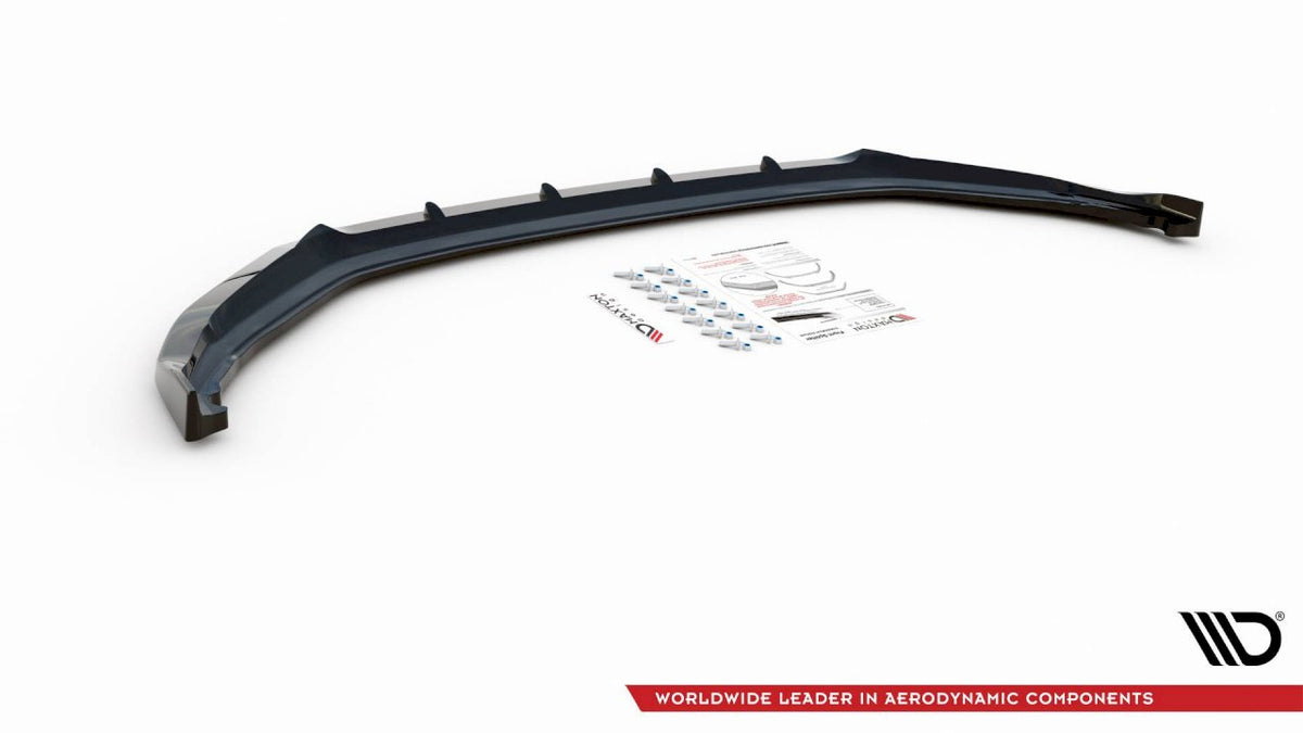 Skoda Kamiq (2019-) front splitter V2 - ABS plastic, TÜV MATERIALGUTACHTEN certified