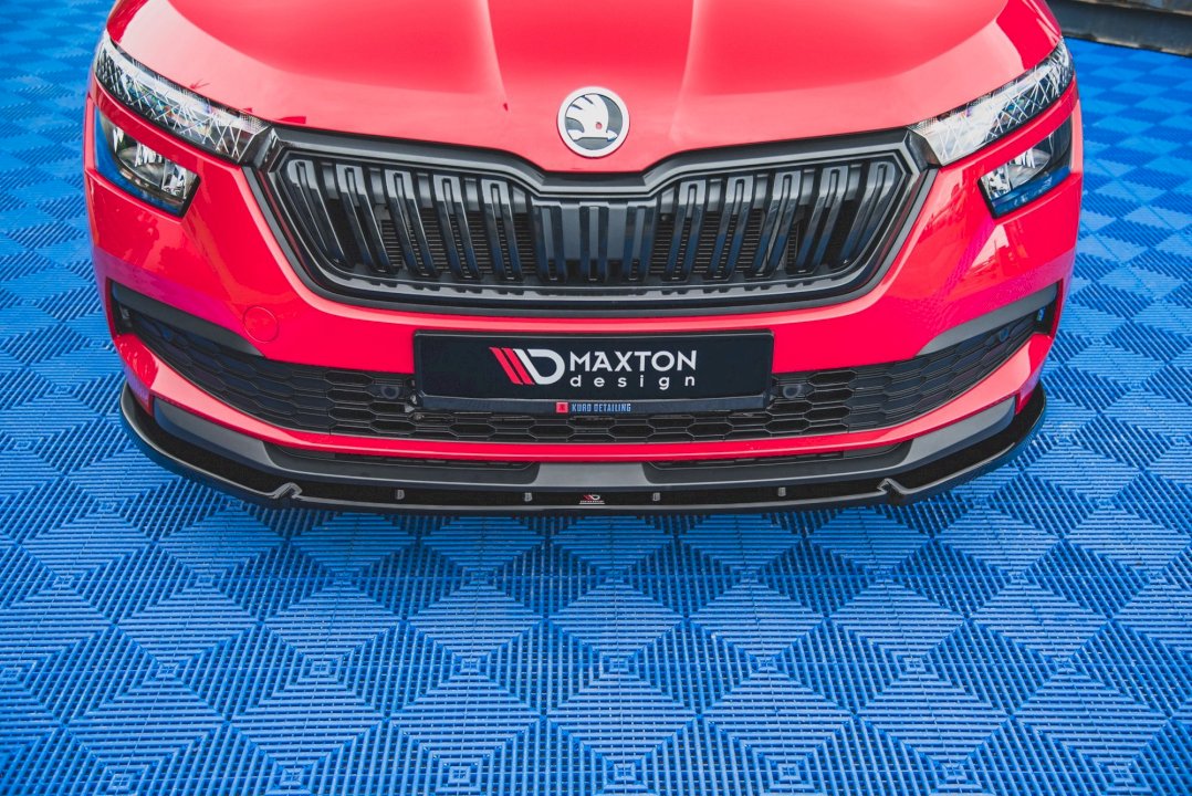 Skoda Kamiq (2019-) front splitter V2 - ABS plastic, TÜV MATERIALGUTACHTEN certified