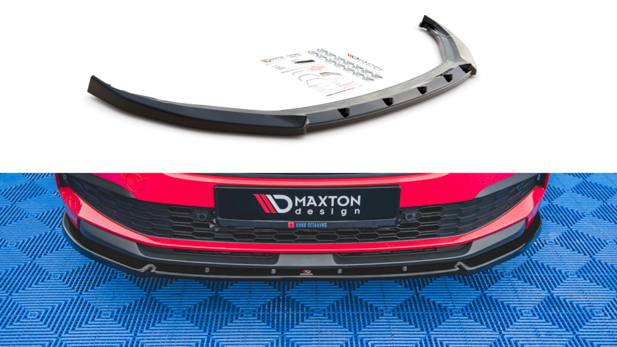 Skoda Kamiq (2019-) front splitter V2 - ABS plastic, TÜV MATERIALGUTACHTEN certified