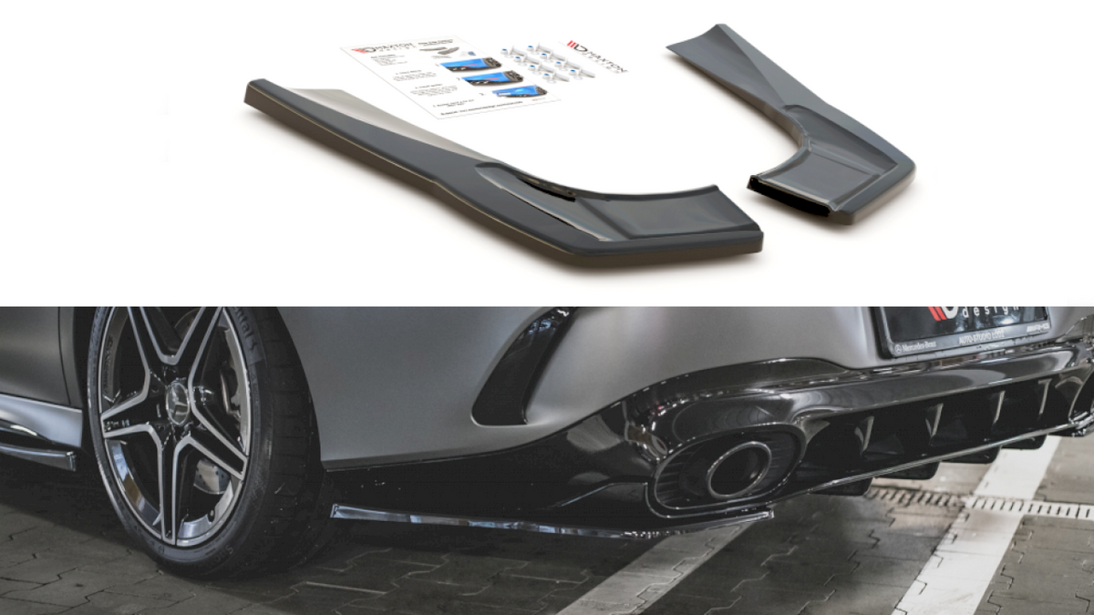 Mercedes-AMG CLA 35 / 45 C118 (2019-) rear side splitters - Maxton Design ABS set