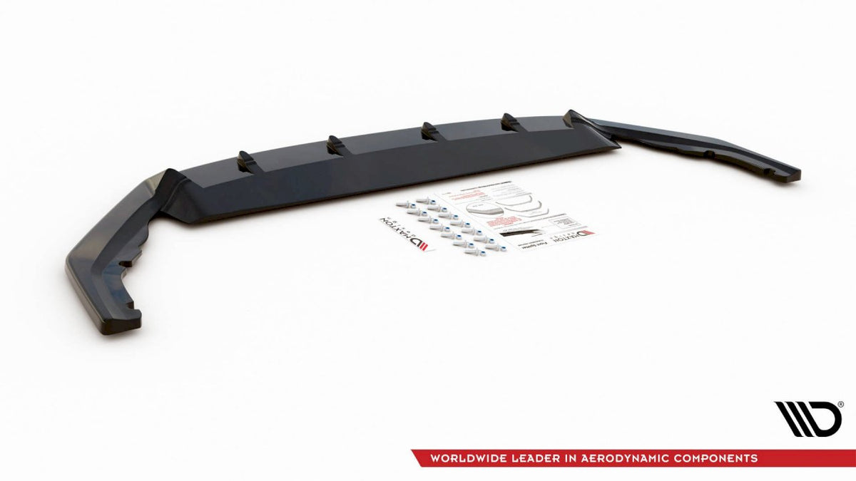 Skoda Octavia RS Mk4 (2020-2024) Maxton Design Front Splitter V1, Gloss Black