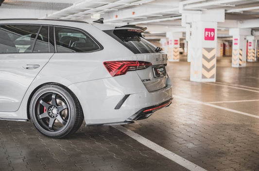 Skoda Octavia RS MK4 (2020-2024) Rear Side Splitters V1 - Maxton Design ABS
