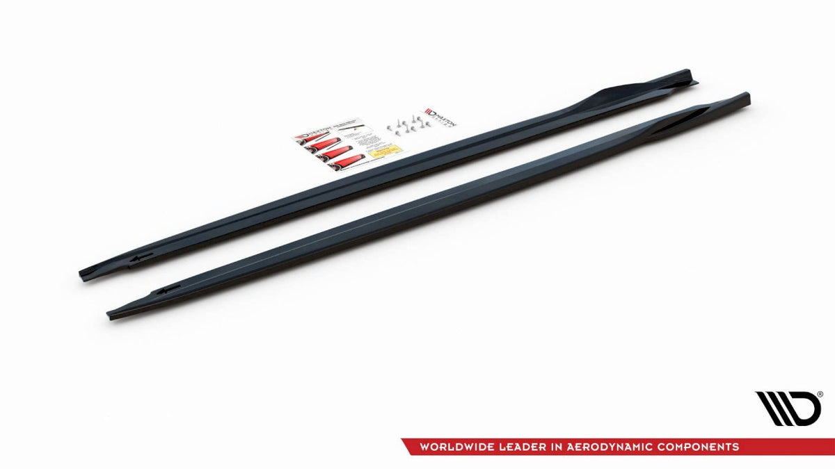 VW UP GTI 2018-2023 Maxton Design Gloss Black Side Skirts Diffusers, MD-UPGTI-SKIRT
