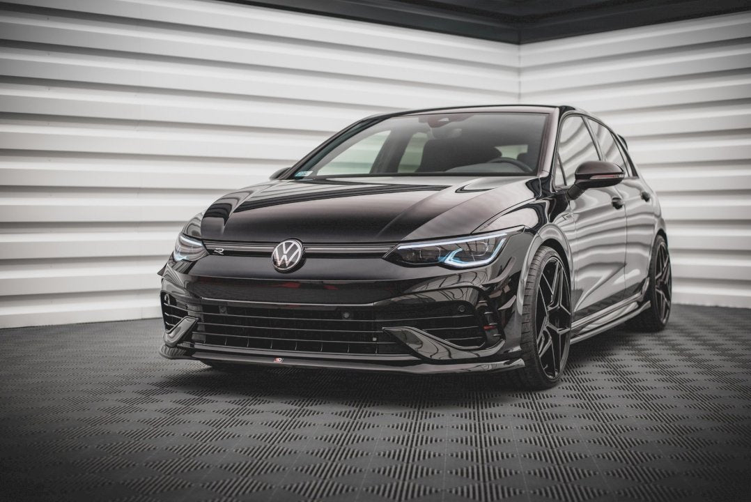 VW Golf R Mk8 (2020-) front splitter V.5 by Maxton Design