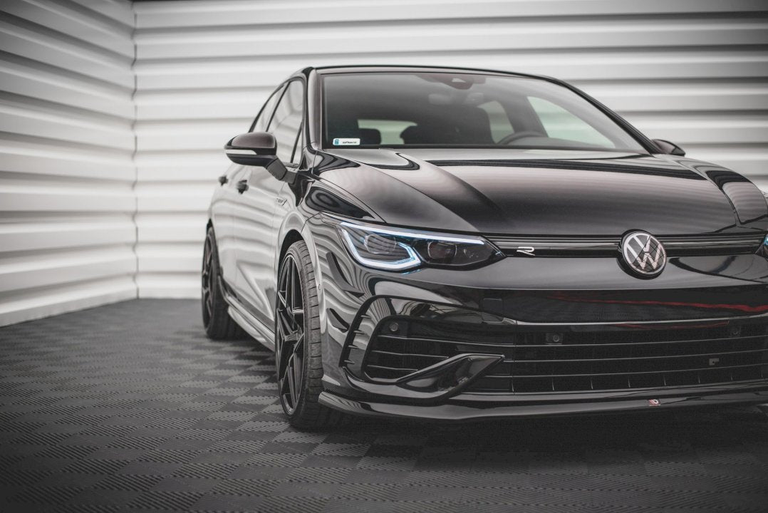 VW Golf R Mk8 (2020-) front splitter V.5 by Maxton Design