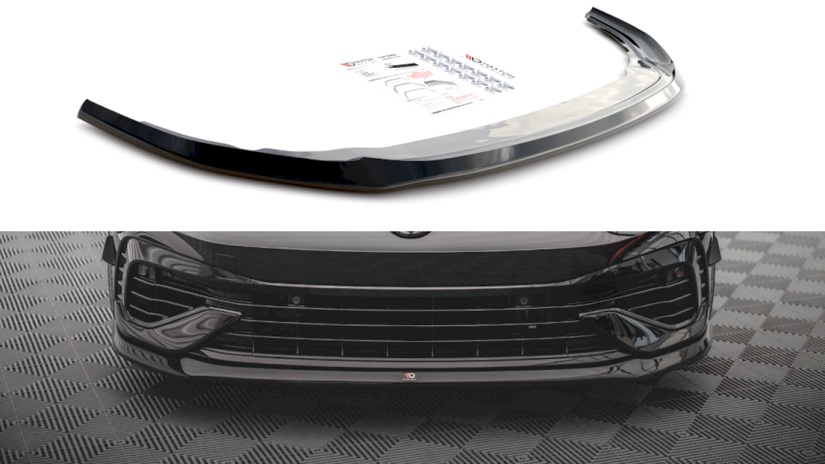 VW Golf R Mk8 (2020-) front splitter V.5 by Maxton Design
