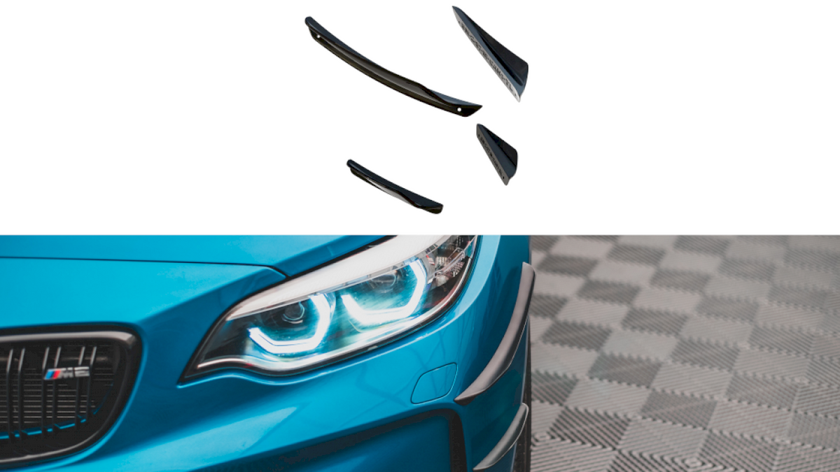 BMW M2 F87 Front Canards - Maxton Design ABS Set
