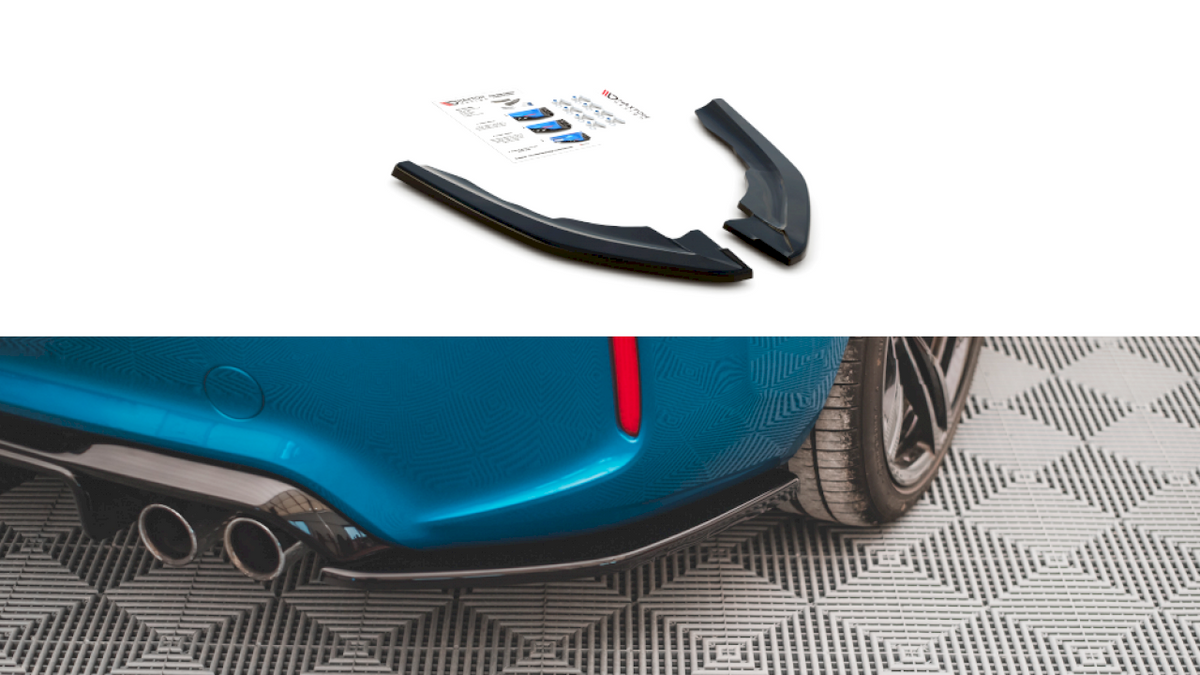 BMW M2 F87 (2016-2020) Rear Side Splitters V.3 - Maxton Design ABS