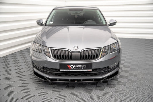 Skoda Octavia MK3 Facelift (2016-2020) Front Splitter V.2 - Maxton Design ABS
