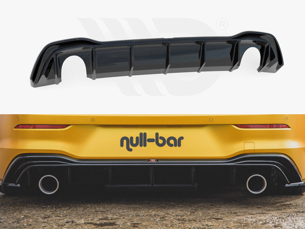 VW Golf Mk8 GTI rear valance diffuser by Maxton Design