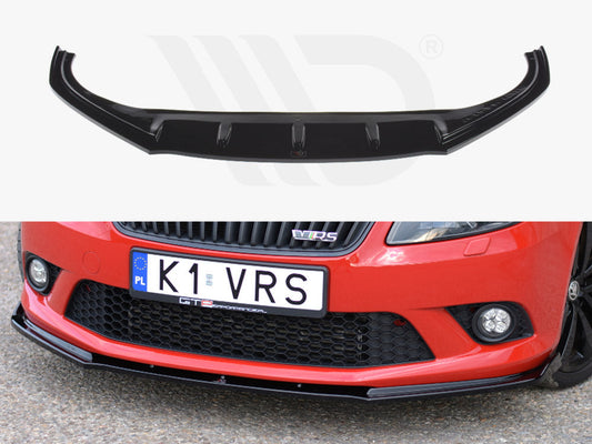 Skoda Fabia II RS (2007-2014) front splitter - Maxton Design ABS