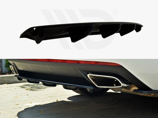 Skoda Octavia vRS MK3 MK3.5 rear splitter, Maxton Design ABS