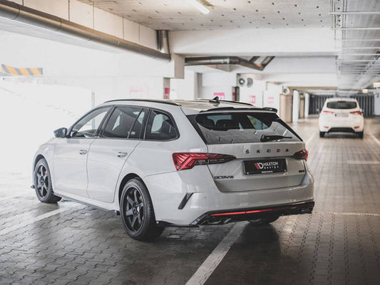 Skoda Octavia RS Mk4 Estate Liftback Rear Side Splitters V.2