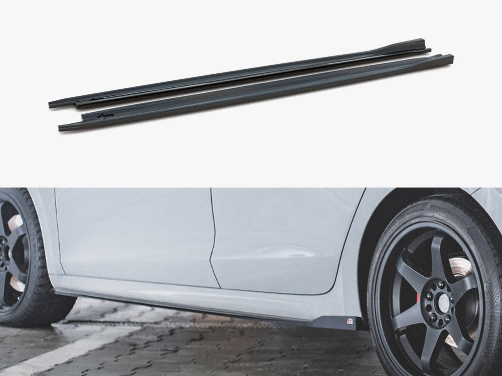 Skoda Octavia RS Mk4 Liftback Estate Side Skirt Diffusers V.2 by Maxton Design