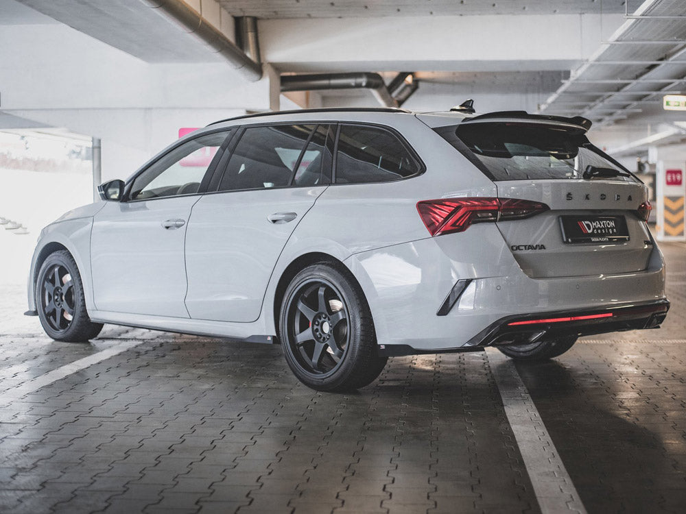 Skoda Octavia RS Mk4 Liftback Estate Side Skirt Diffusers V.2 by Maxton Design