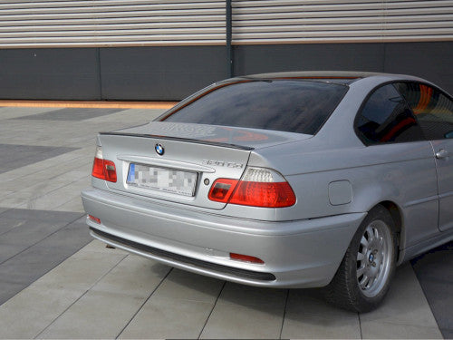 BMW E46 Coupe Pre-Facelift Bootlid Spoiler Extension Lip - Maxton Design Gloss Black