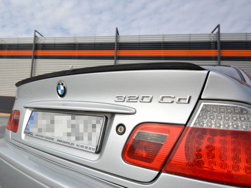 BMW E46 Coupe Pre-Facelift Bootlid Spoiler Extension Lip - Maxton Design Gloss Black