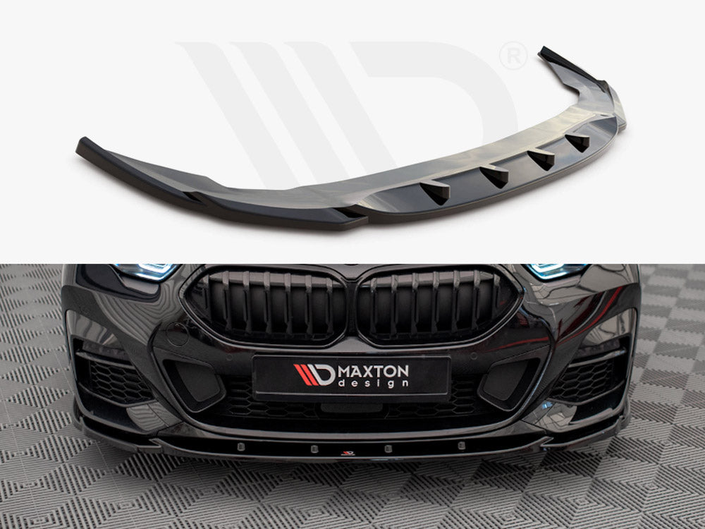 BMW 2 Gran Coupe F44 front splitter Maxton Design V.1 ABS