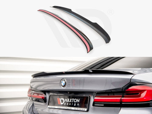 BMW G30 Facelift M Sport M-Pack Rear Spoiler Cap - Maxton Design Gloss Black