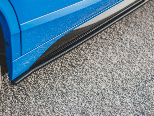 BMW X2 F39 M Sport side skirt diffusers, gloss black, Maxton Design