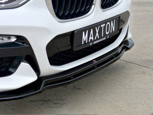 BMW X3 G01 Front Splitter V1 Gloss Black - Maxton Design