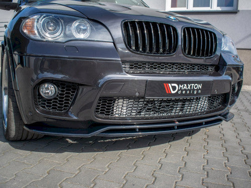 BMW X5 E70 M Sport facelift 2010-2013 front splitter gloss black