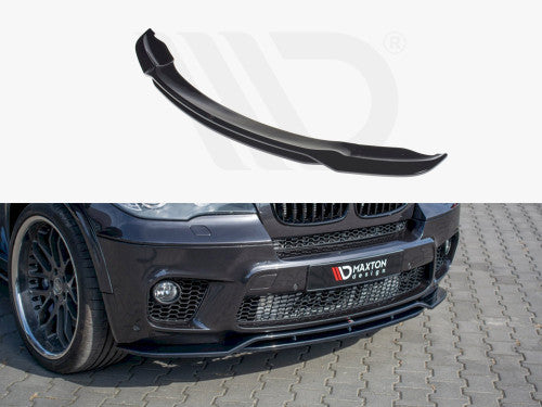 BMW X5 E70 M Sport facelift 2010-2013 front splitter gloss black