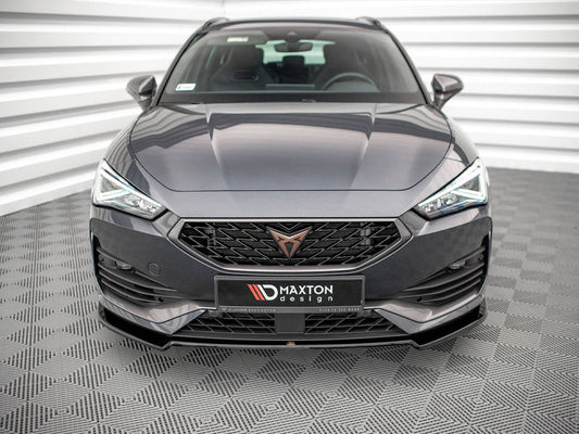 Cupra Leon (2020-) Front Splitter V.2 - Maxton Design ABS