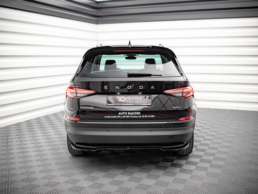 Skoda Kodiaq MK1 Facelift (2021+) Maxton Design Central Rear Splitter ABS