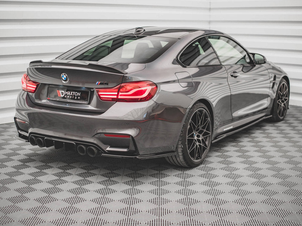 BMW M4 F82 rear valance diffuser by Maxton Design, ABS plastic