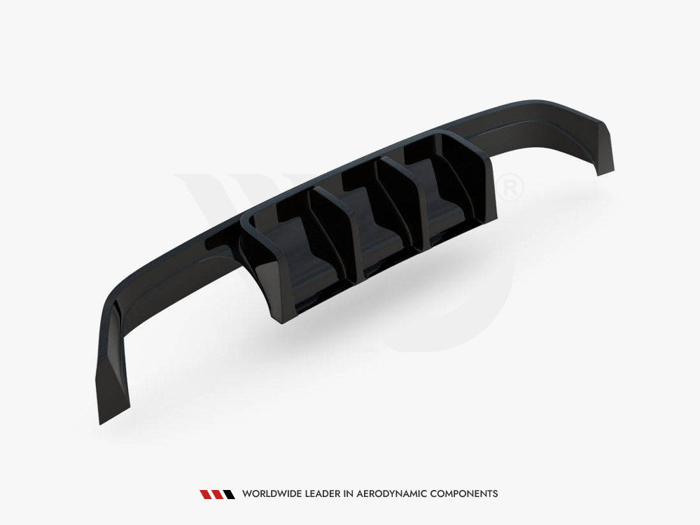 BMW M4 F82 rear valance diffuser by Maxton Design, ABS plastic